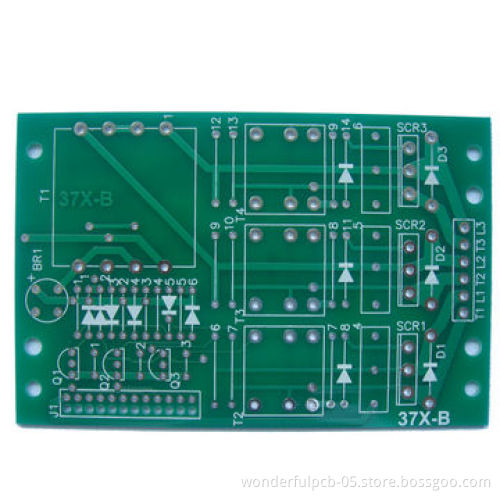 FR4 UL 94V-0 Green PCB Board/Double-Sided PCB, 1oz Copper Thickness